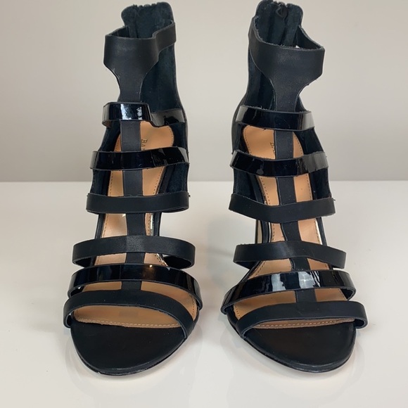 Badgley Mischka Black Strappy Sandals Size 5.5 - Picture 4 of 15